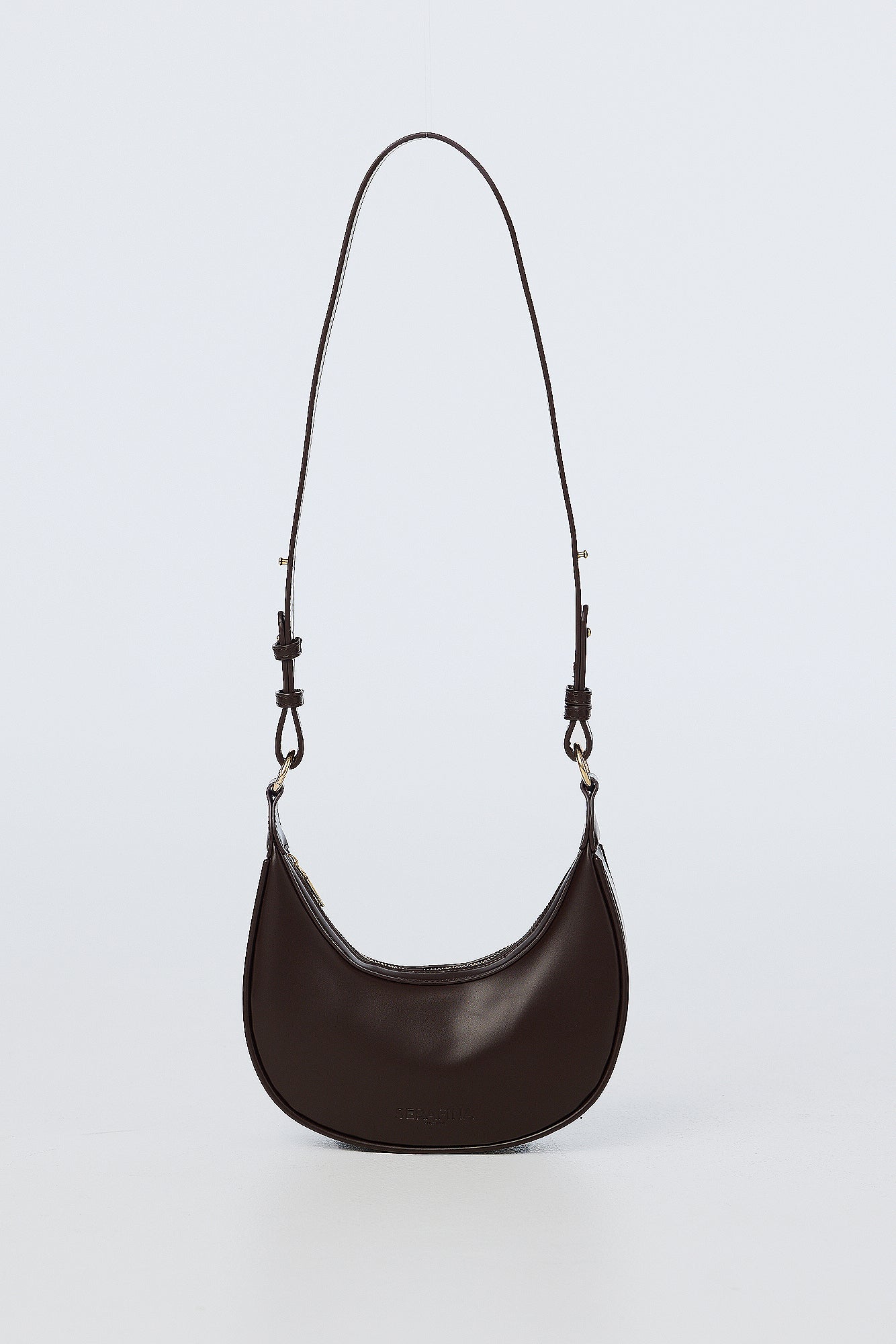 Crescent Shoulder Bag - Chocolate - Image 5