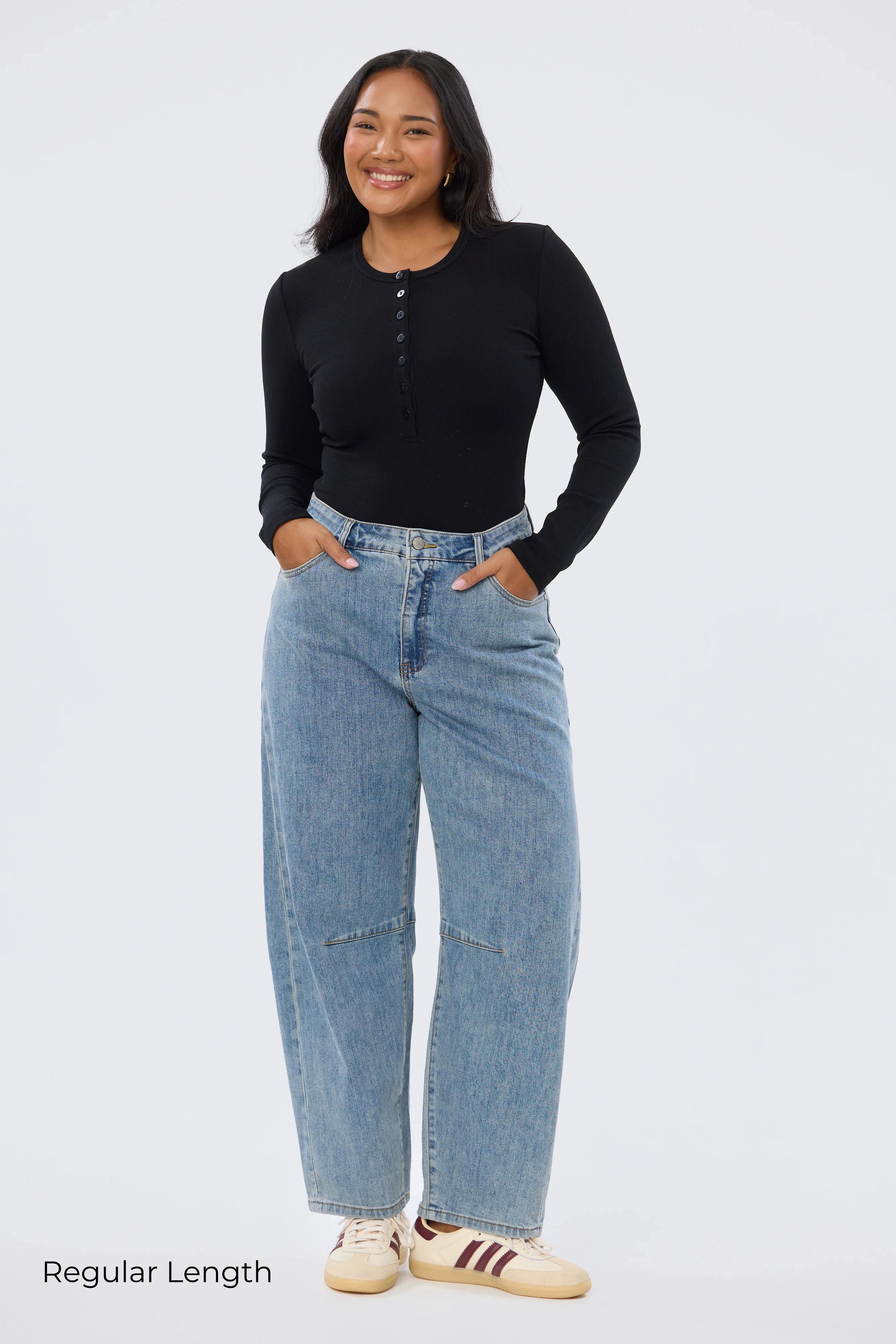 Horseshoe Jeans - Mid Blue Wash (Pre-Order)