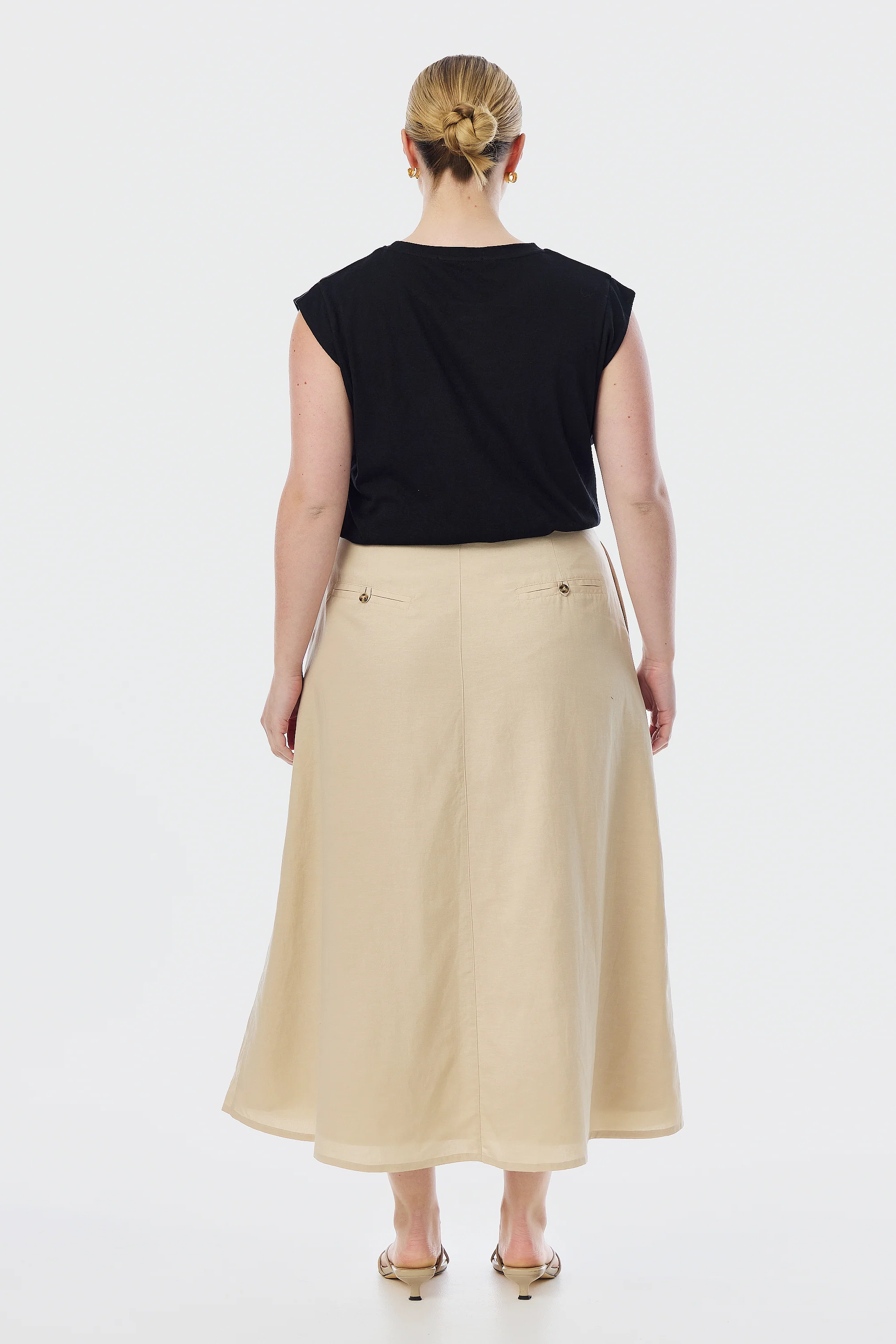 Lightweight Cap Sleeve Tank - Black - Image 6