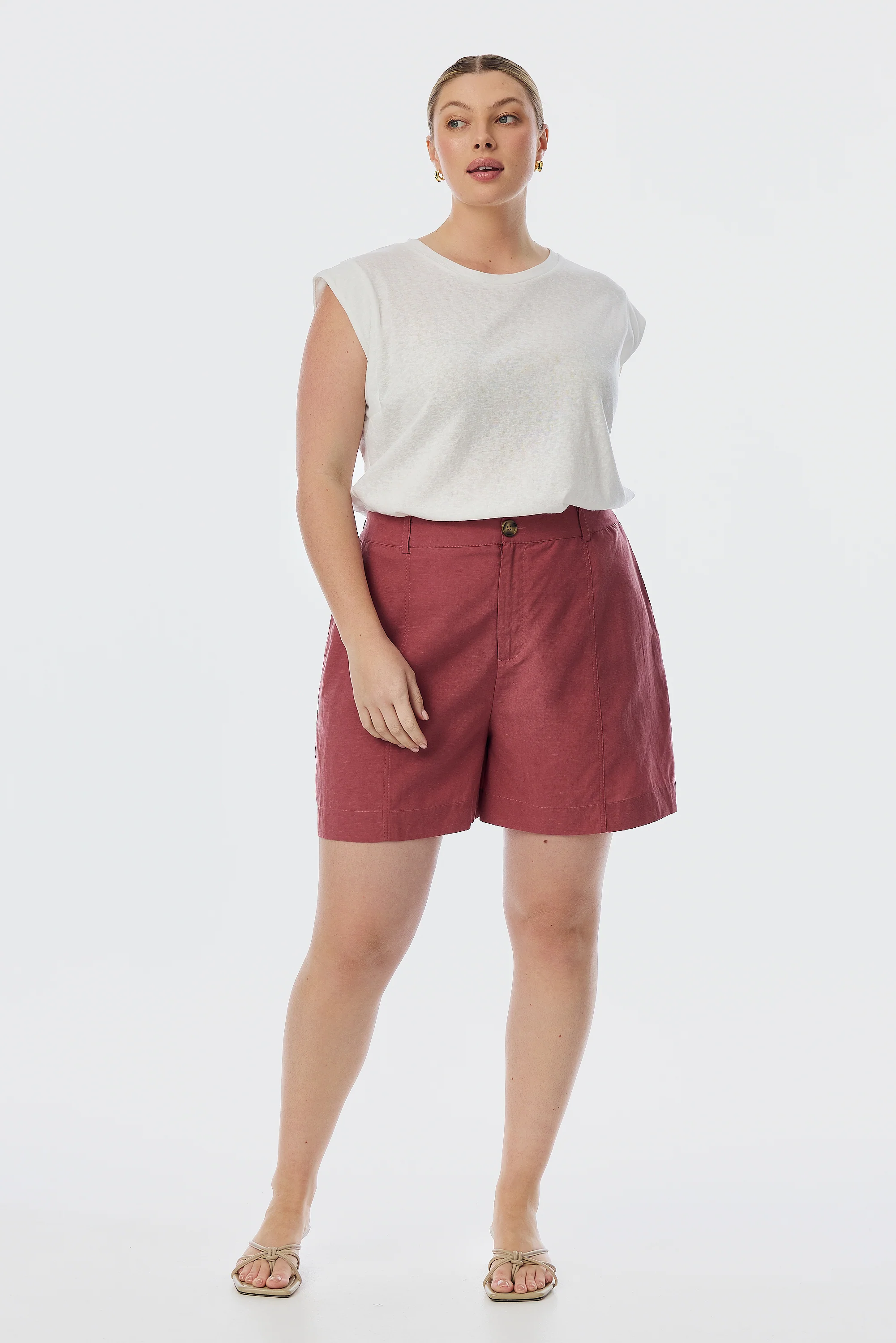 Lightweight Cap Sleeve Tank - White - Image 5