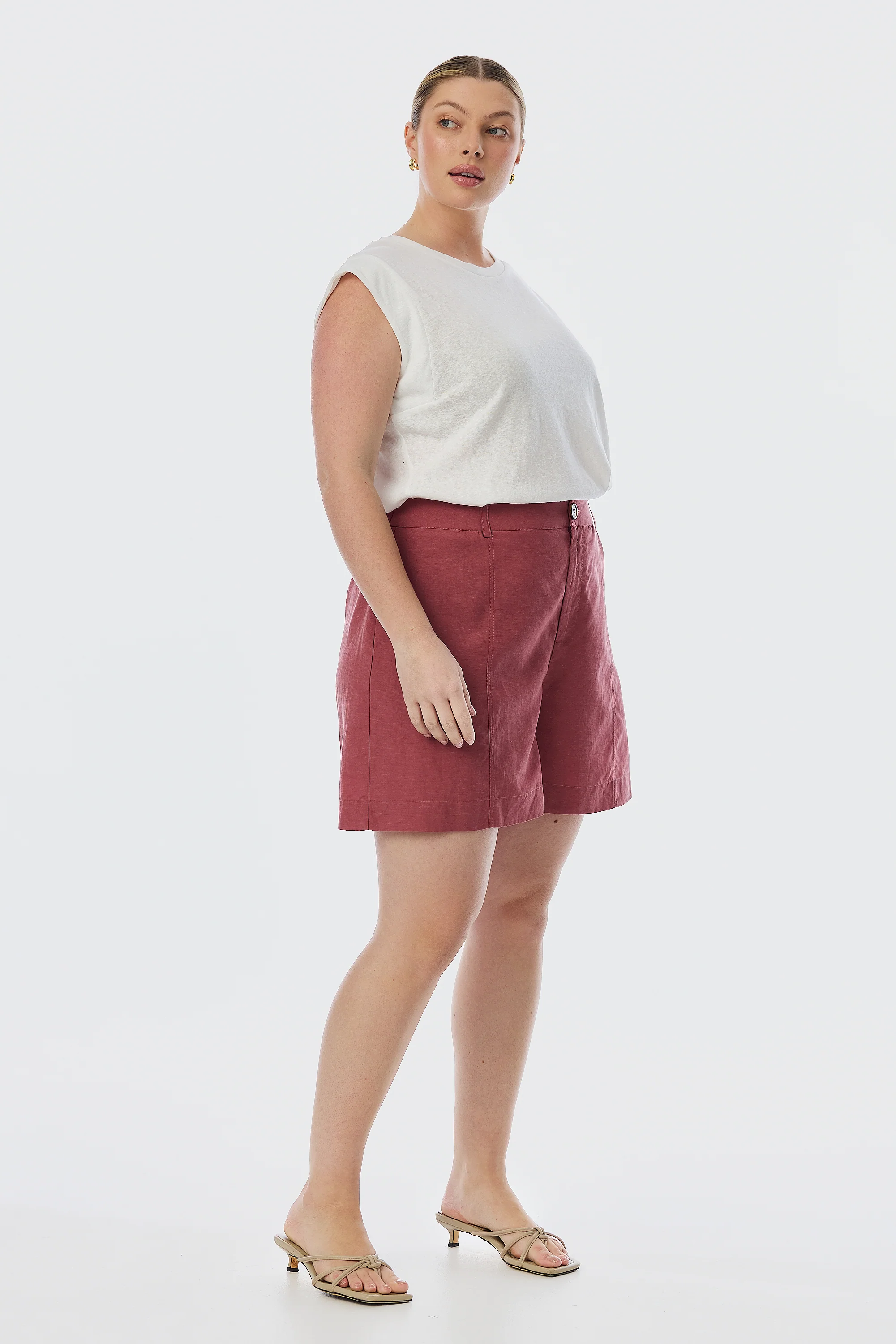 Lightweight Cap Sleeve Tank - White - Image 6