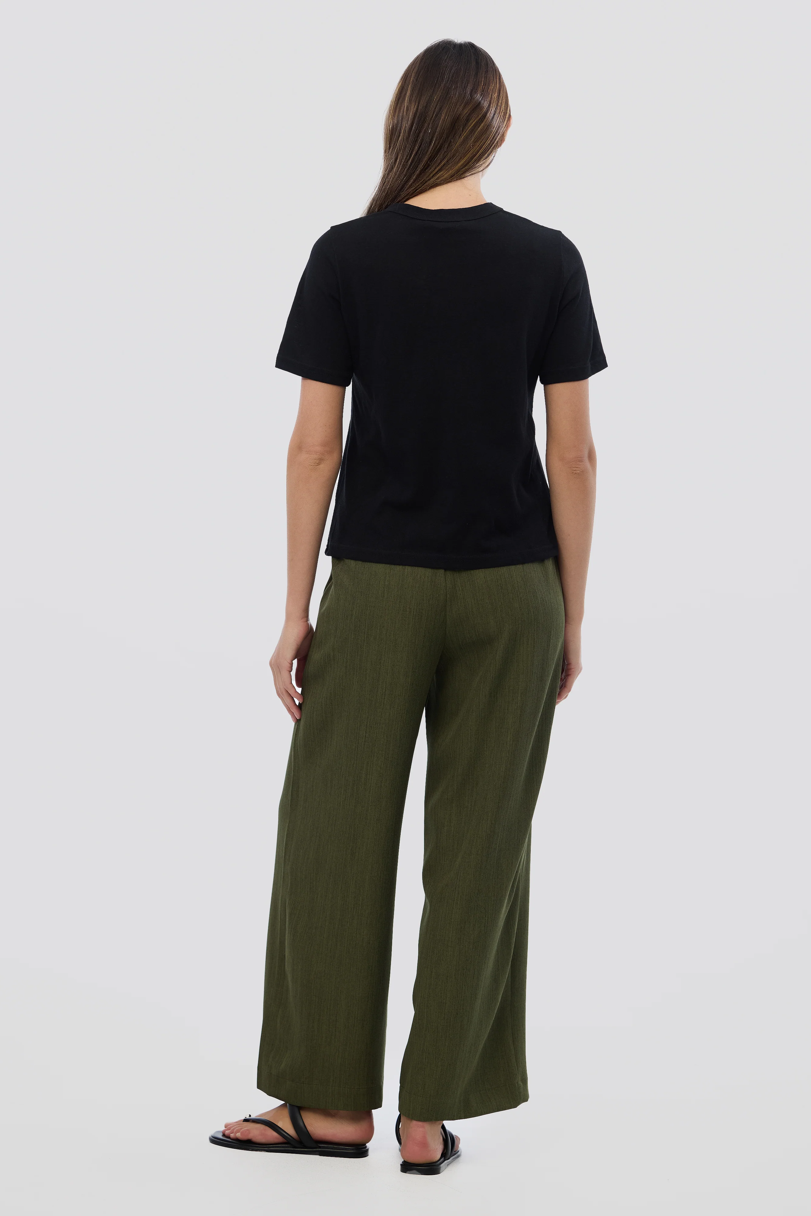 Lightweight Regular T-Shirt - Black - Image 7