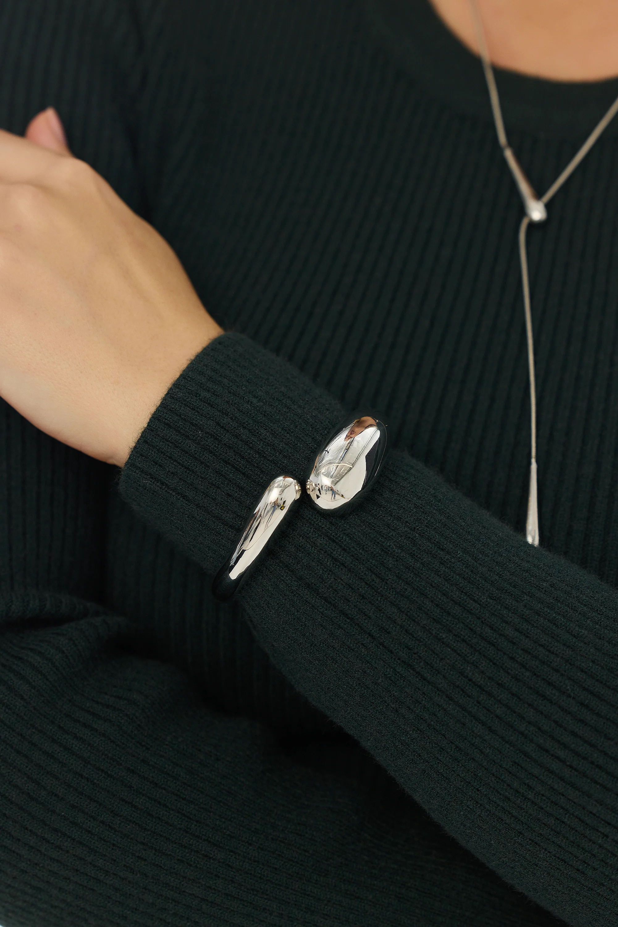 Orb Bangle - Silver - Image 2