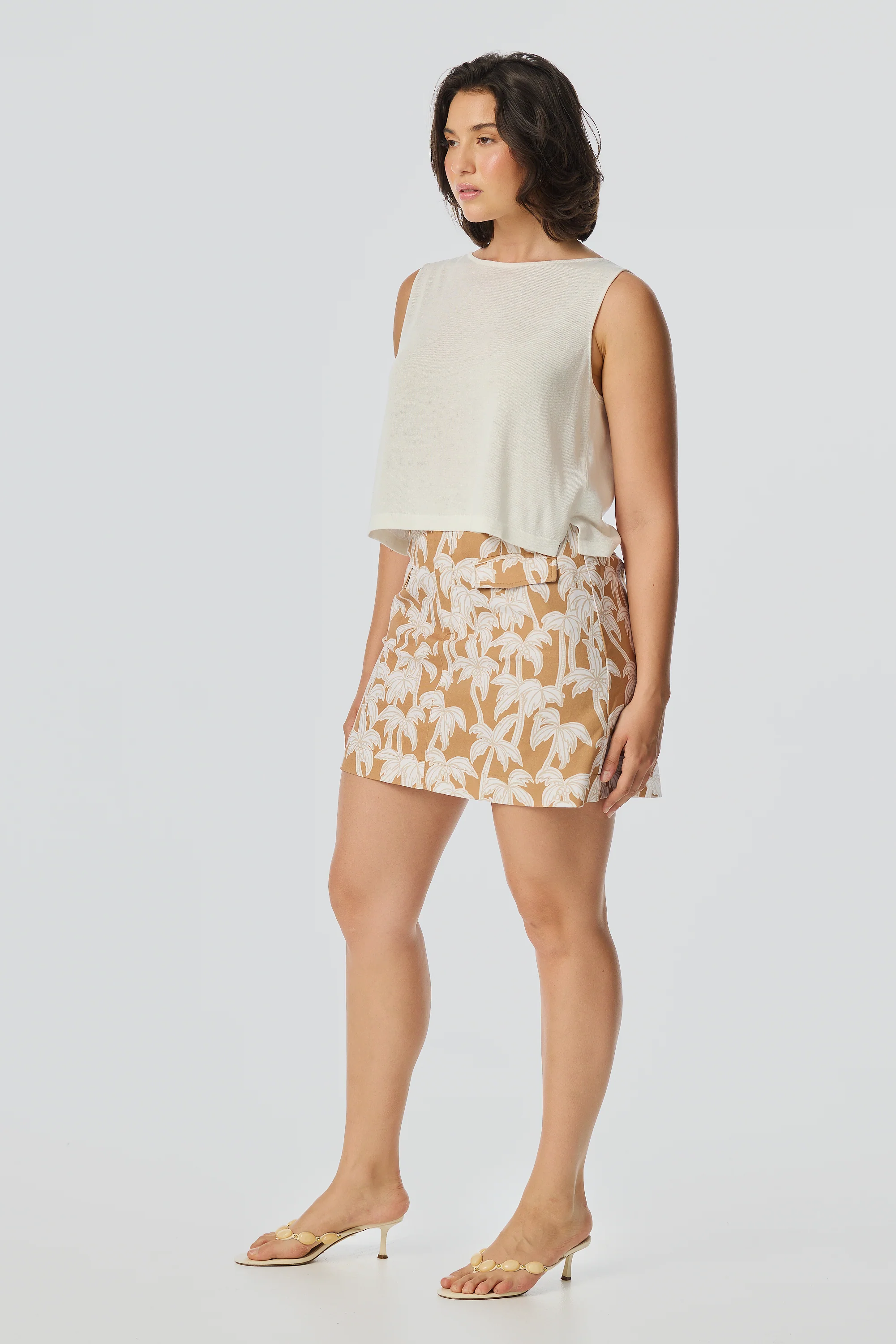 Pocket Mini Skirt - Copper Palms - Image 3