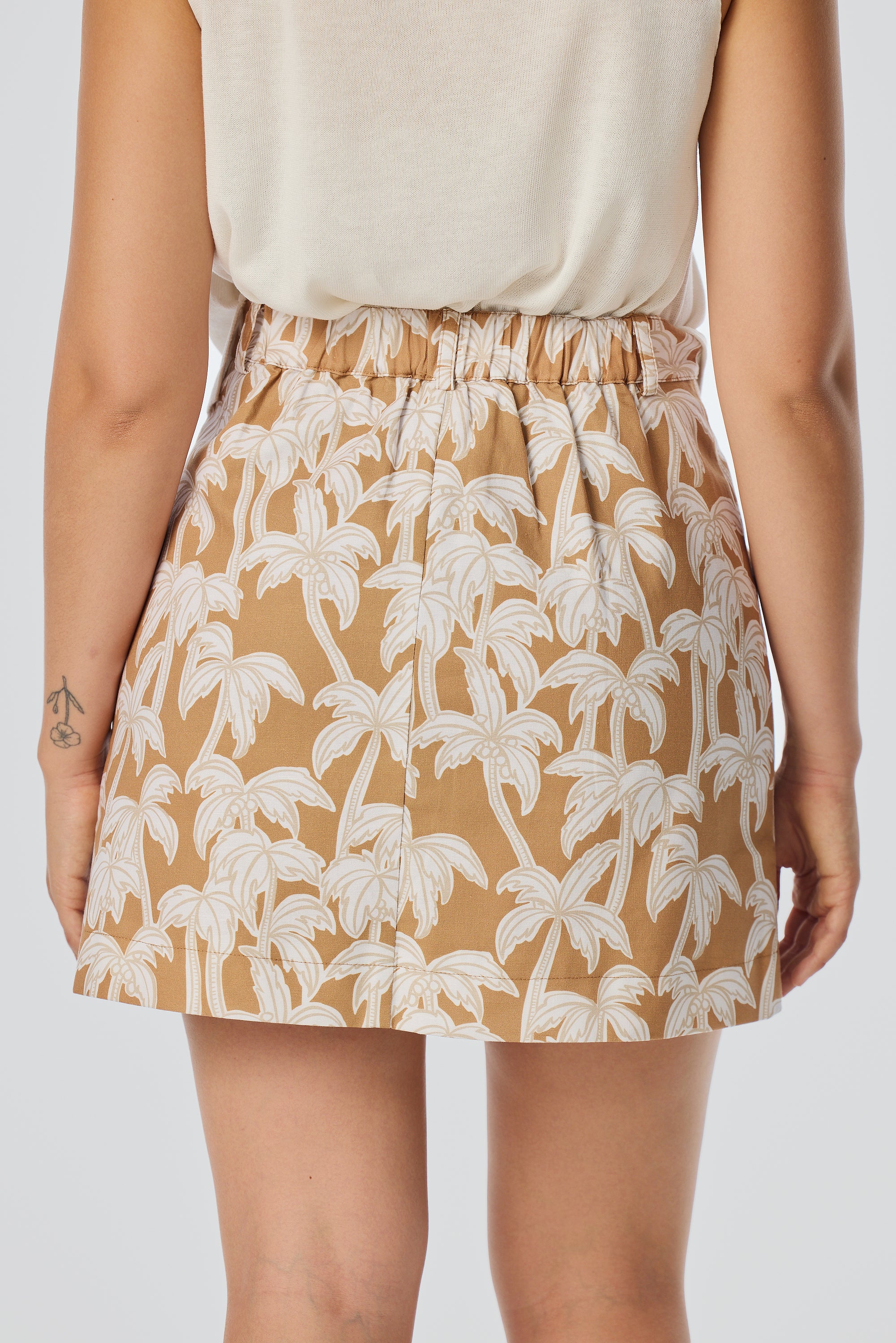 Pocket Mini Skirt - Copper Palms - Image 4