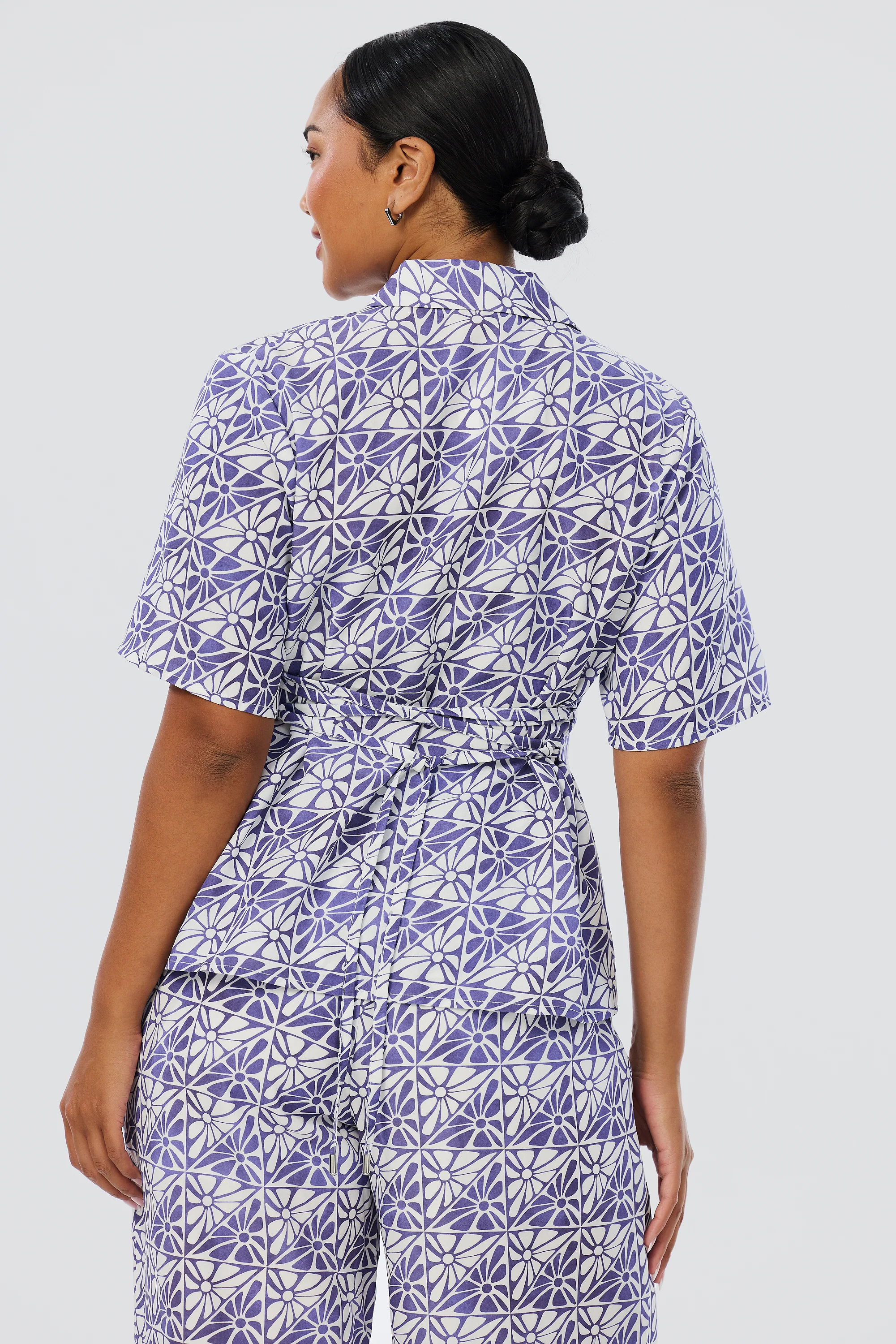 Short Sleeve Shirt - Blue Mosaic - Image 5