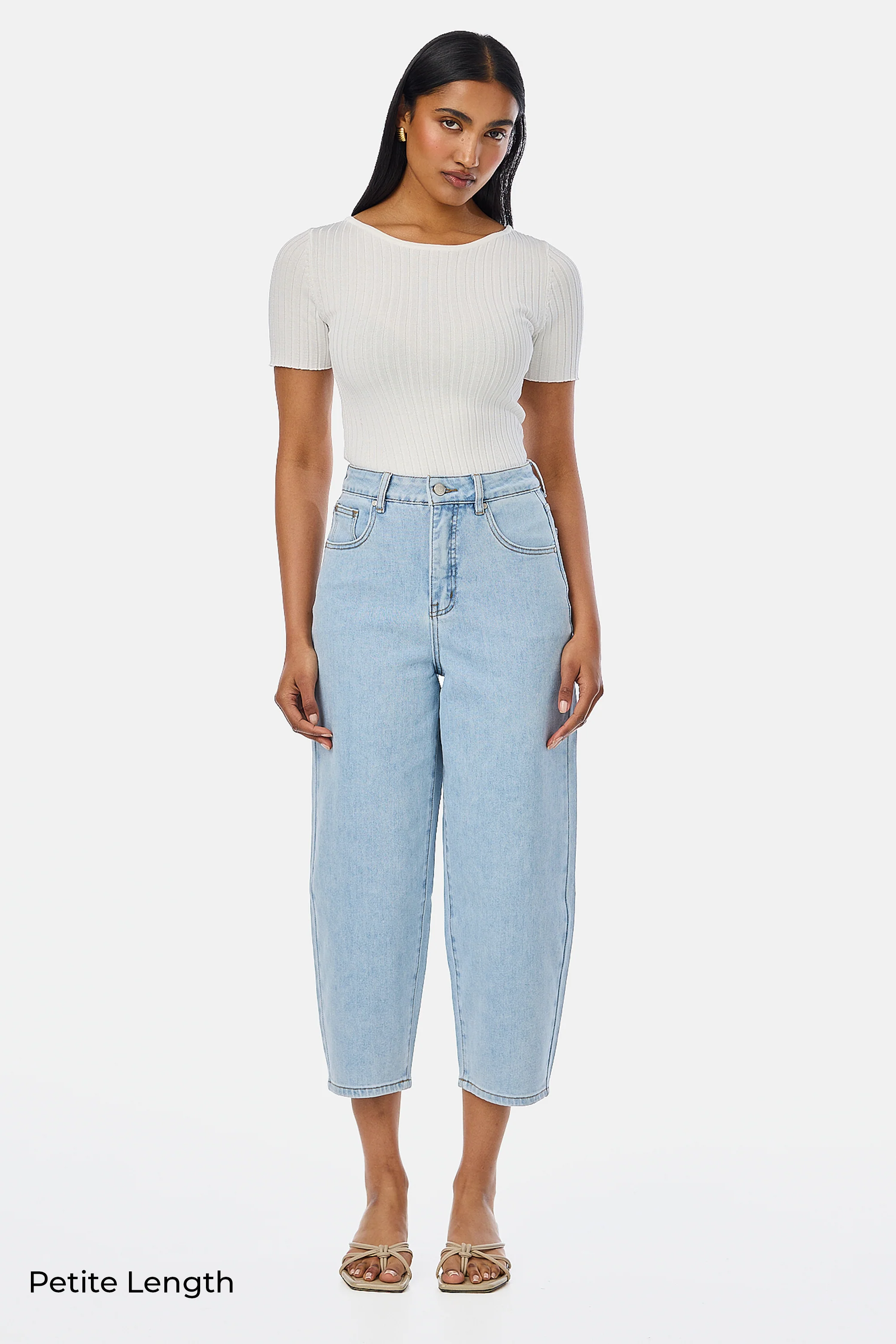 Signature Barrel Leg Jeans - Light Blue Wash - Image 10