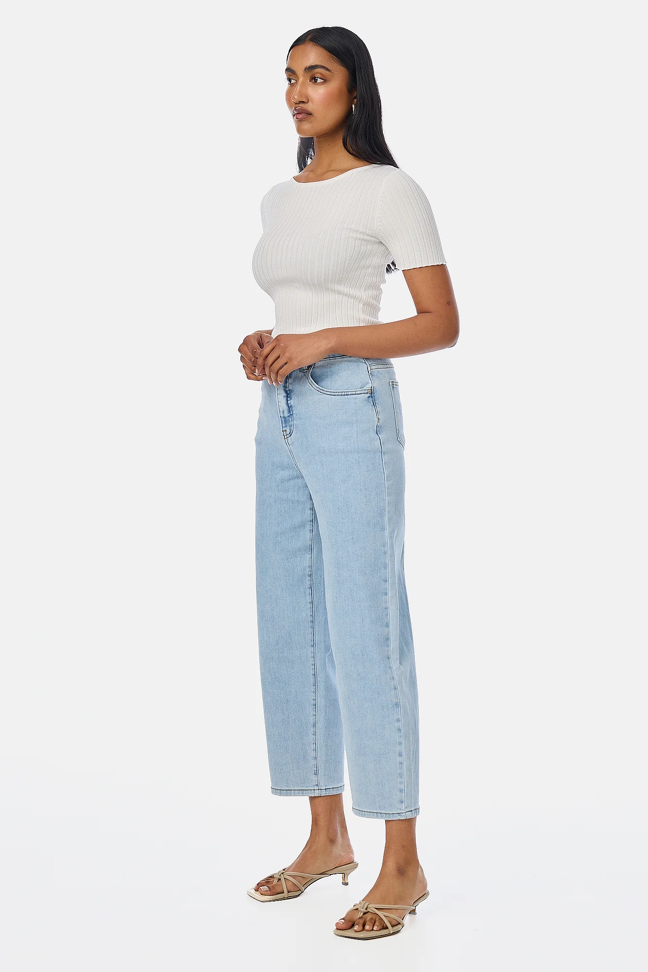 Signature Barrel Leg Jeans - Light Blue Wash - Image 3
