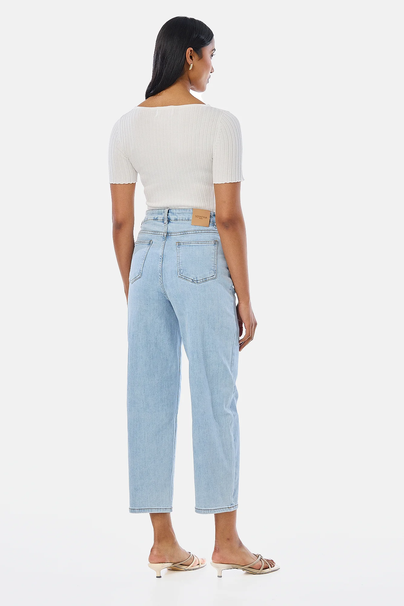 Signature Barrel Leg Jeans - Light Blue Wash - Image 4
