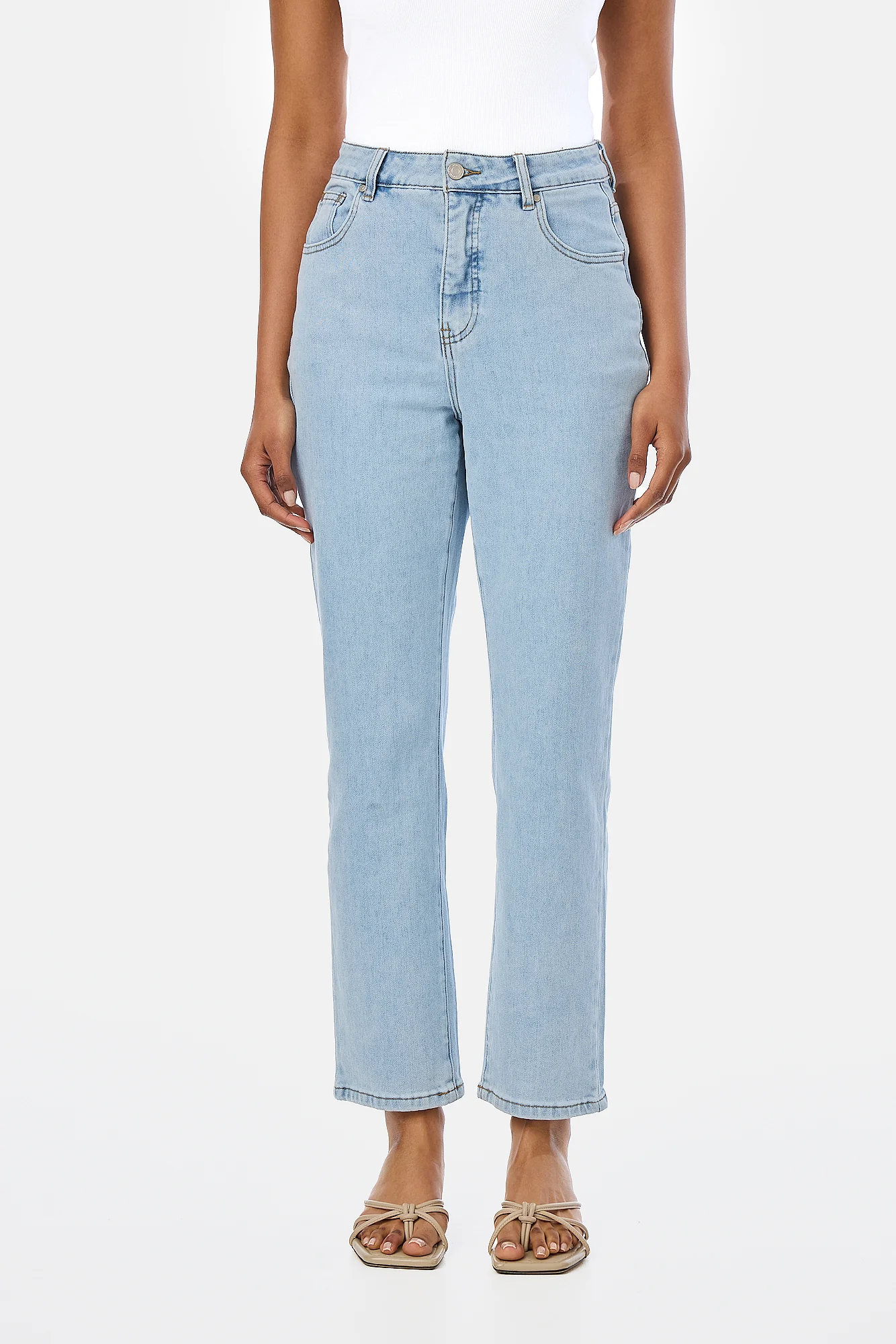 Signature Slim Leg Jeans - Light Blue Wash - Image 3