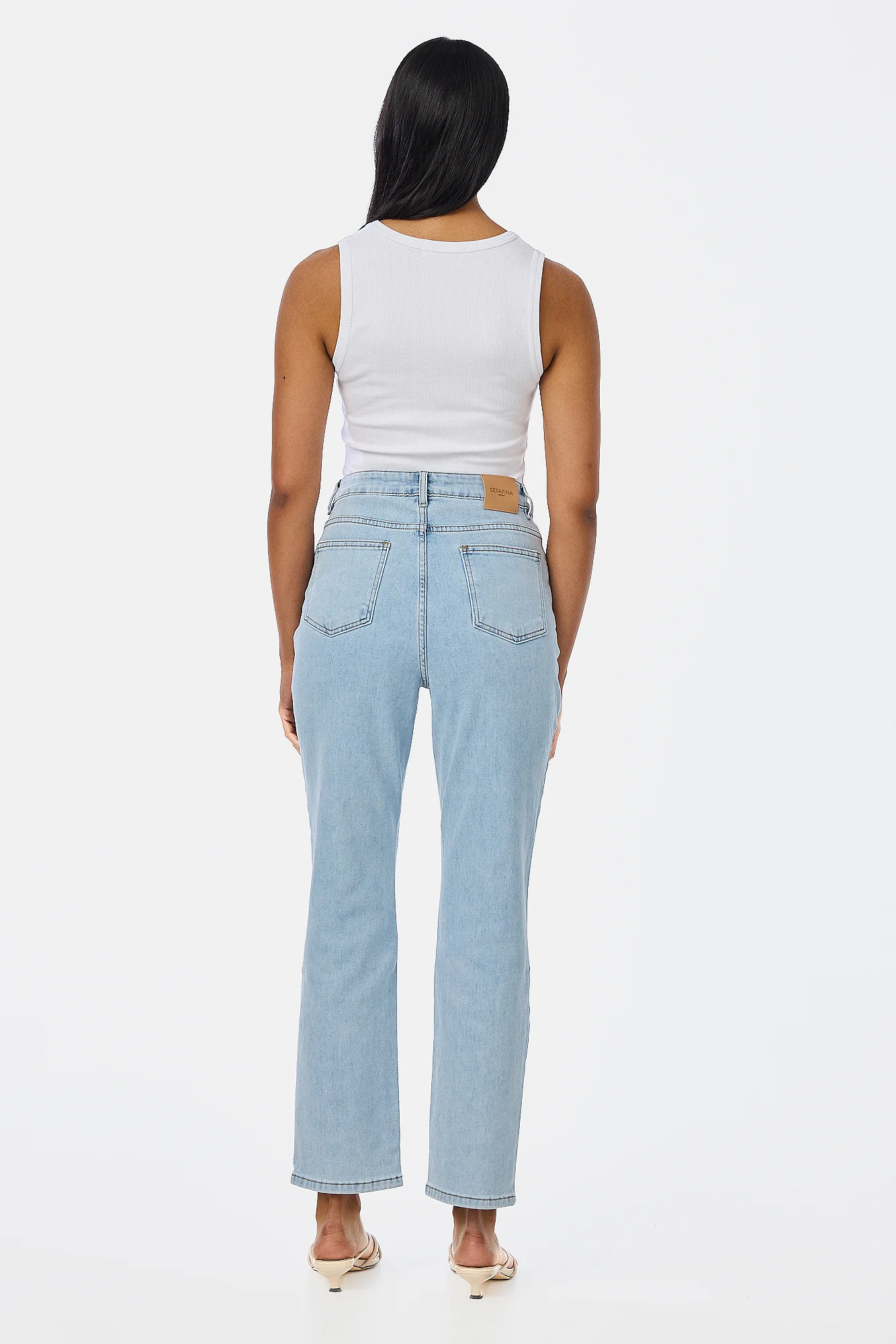 Signature Slim Leg Jeans - Light Blue Wash - Image 5