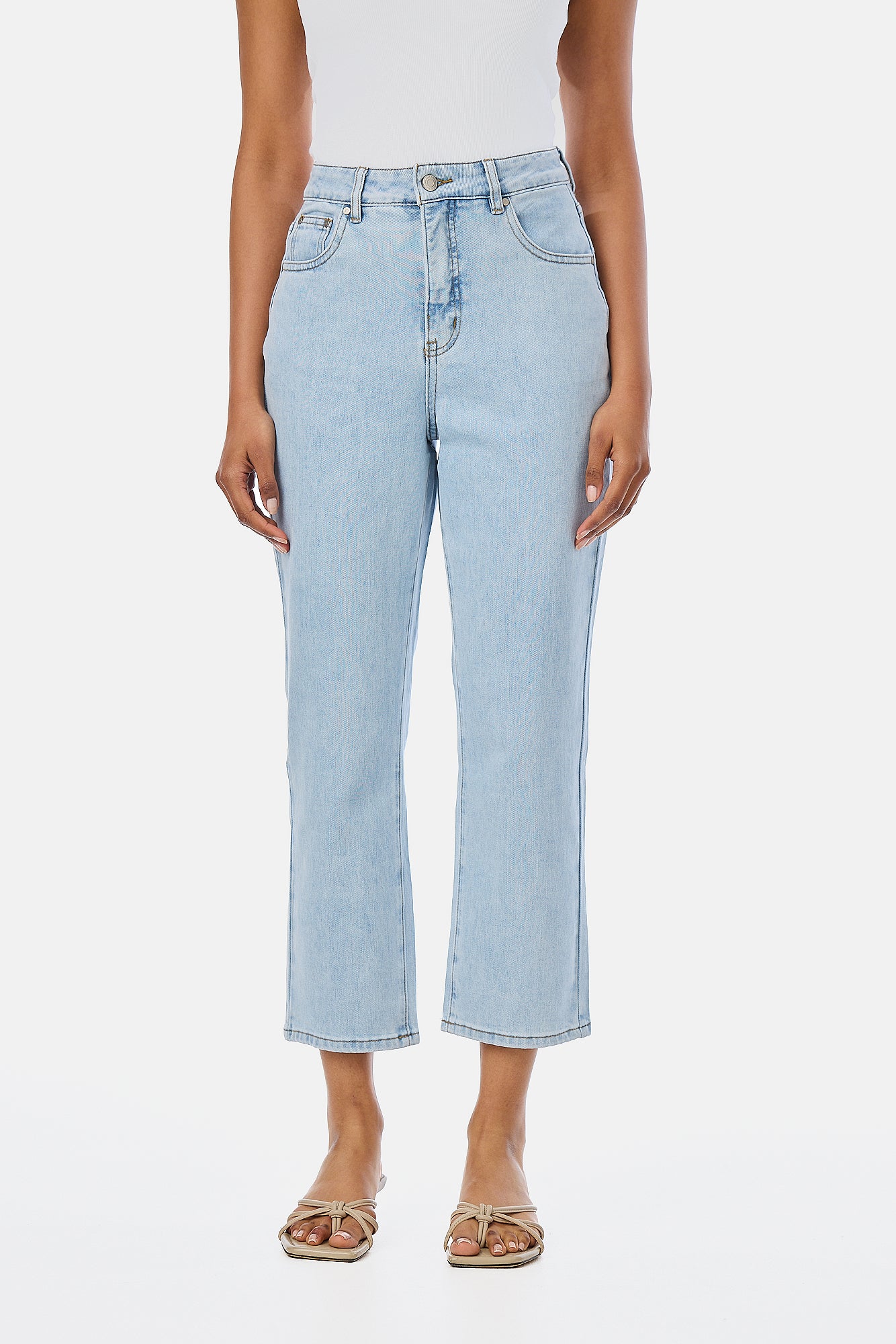 Signature Slim Leg Jeans - Light Blue Wash - Image 7