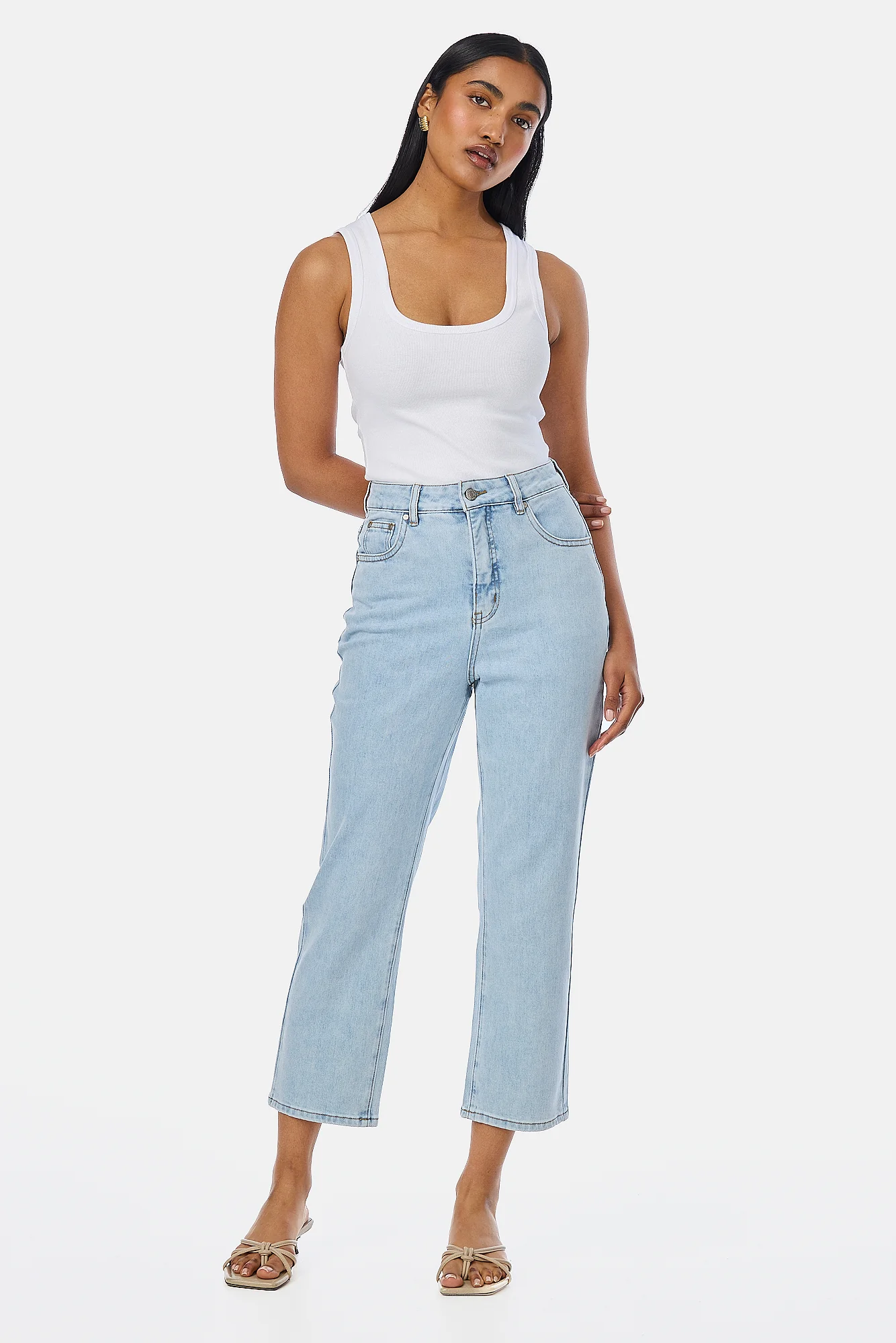 Signature Slim Leg Jeans - Light Blue Wash - Image 8