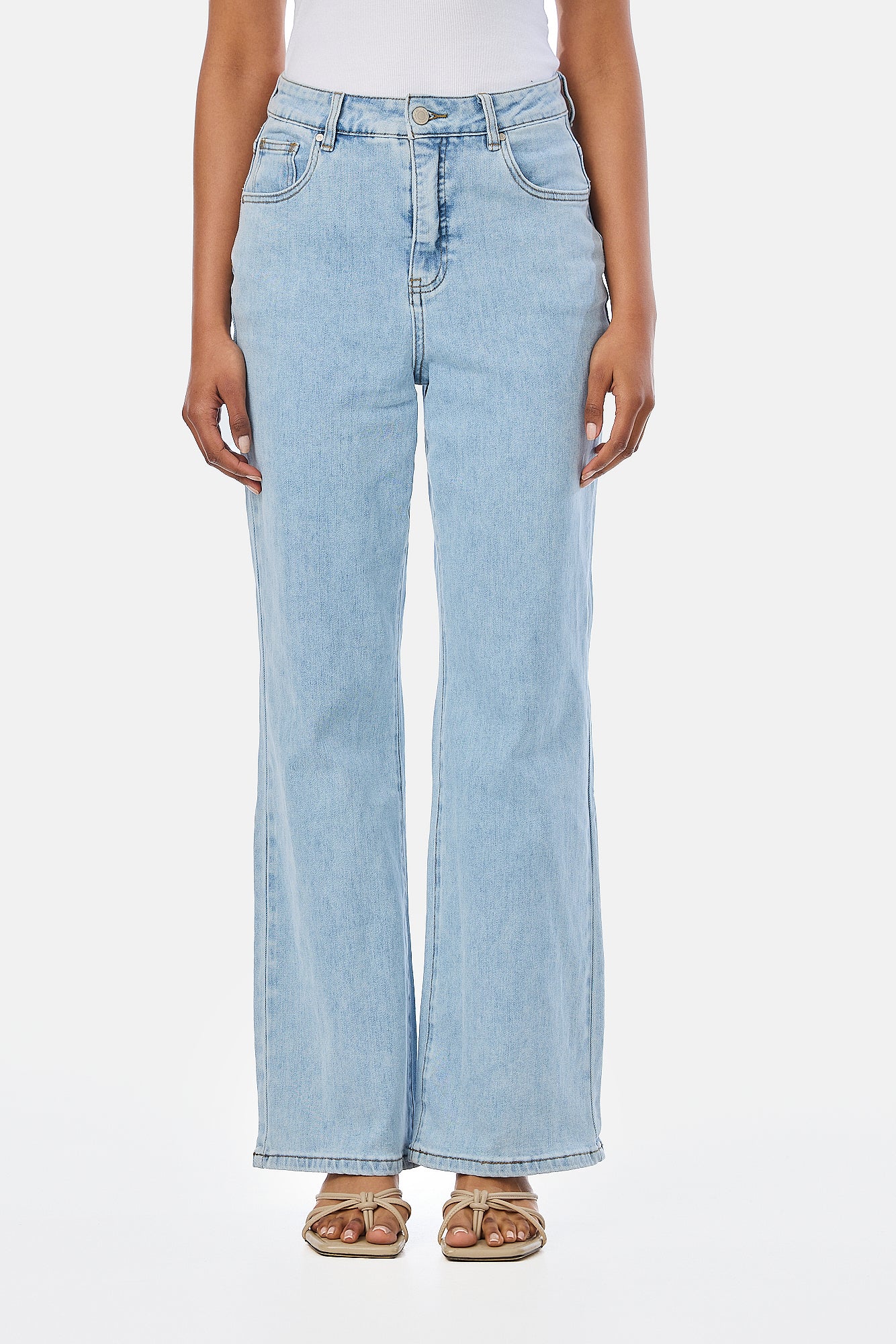 Signature Straight Leg Jeans - Light Blue Wash - Image 3
