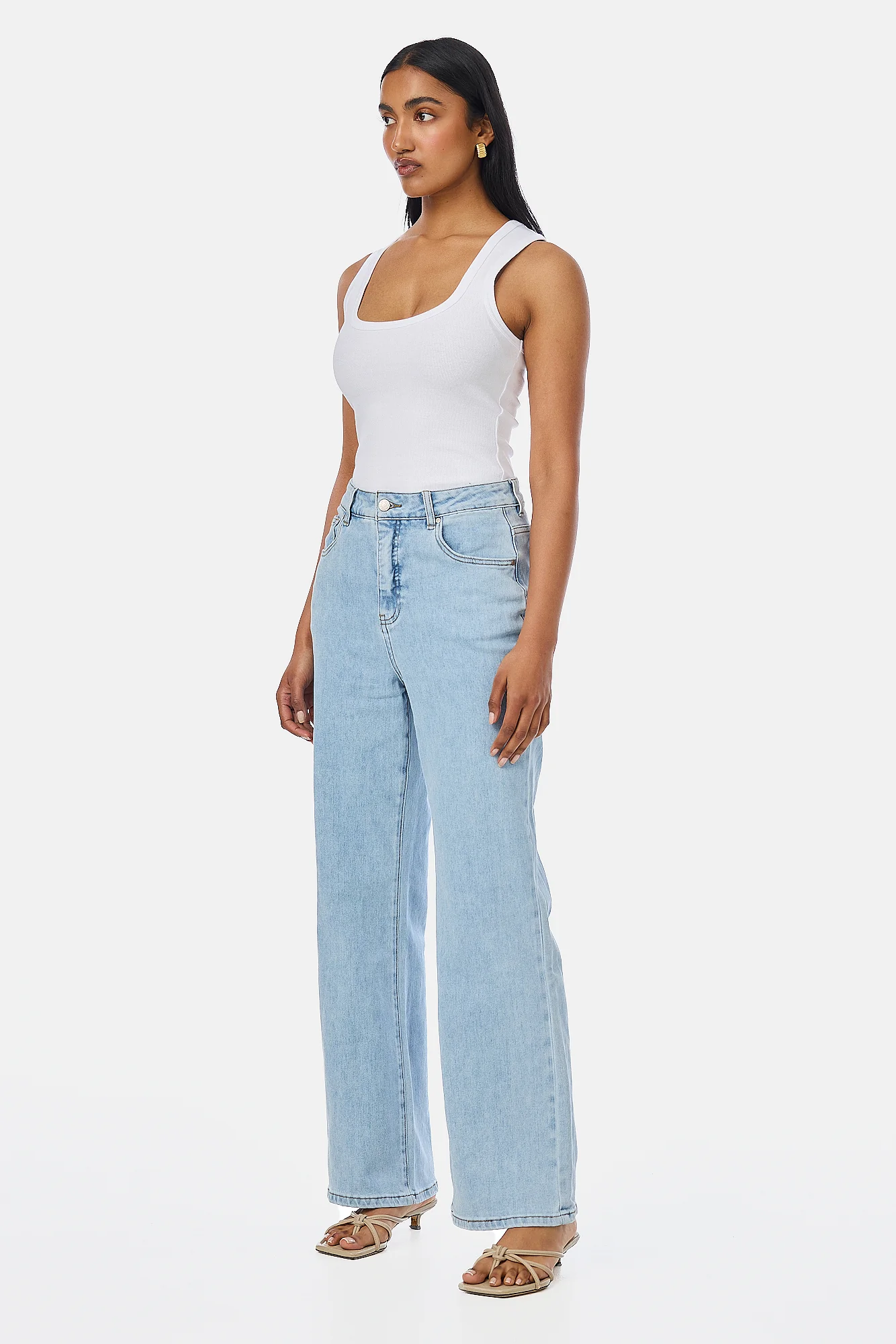 Signature Straight Leg Jeans - Light Blue Wash - Image 4