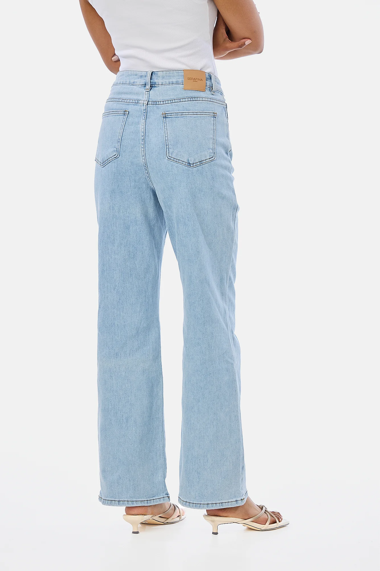 Signature Straight Leg Jeans - Light Blue Wash - Image 5