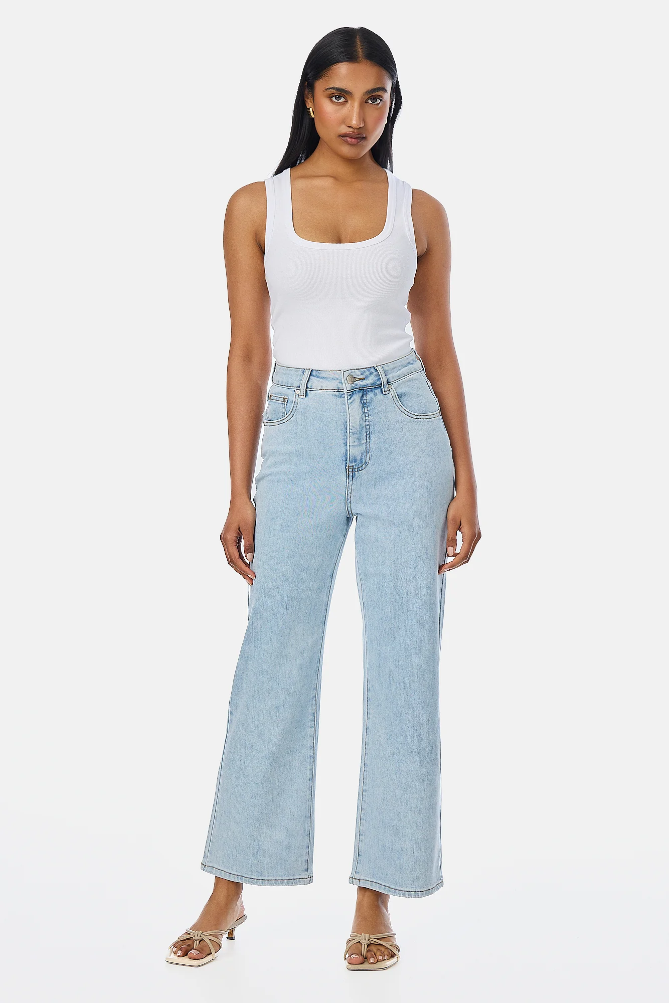 Signature Straight Leg Jeans - Light Blue Wash - Image 7