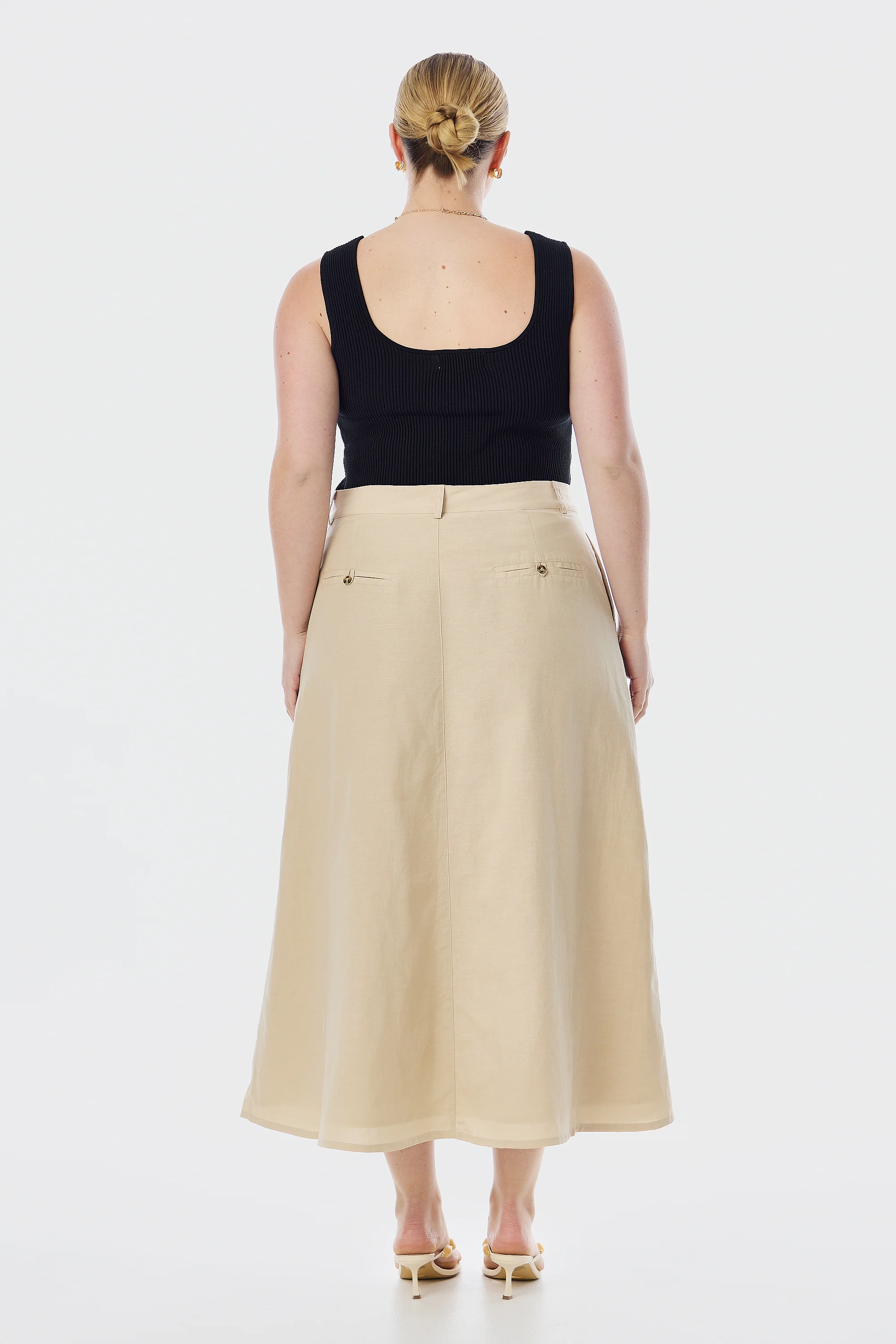 Square Neck Tank - Black - Image 5