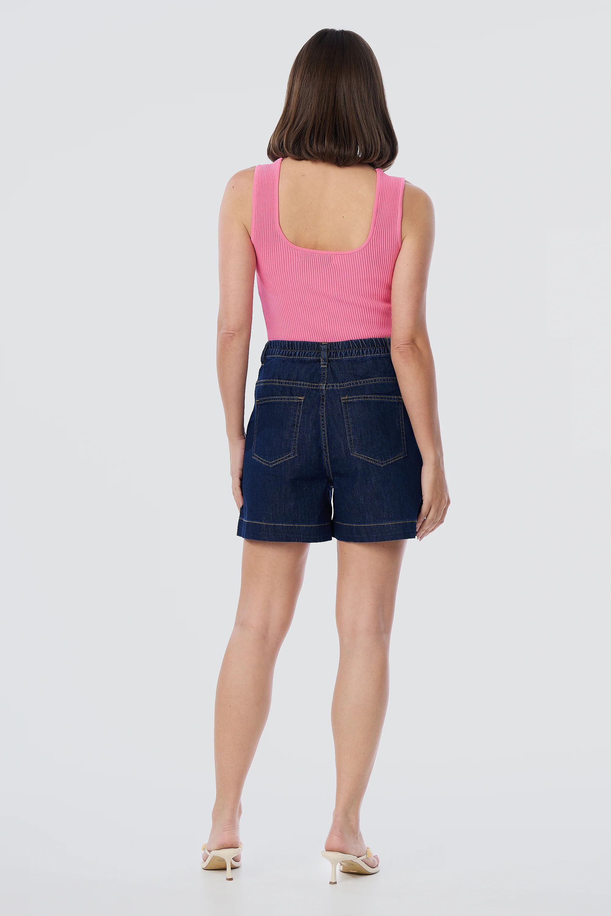 Square Neck Tank - Musk Pink - Image 8