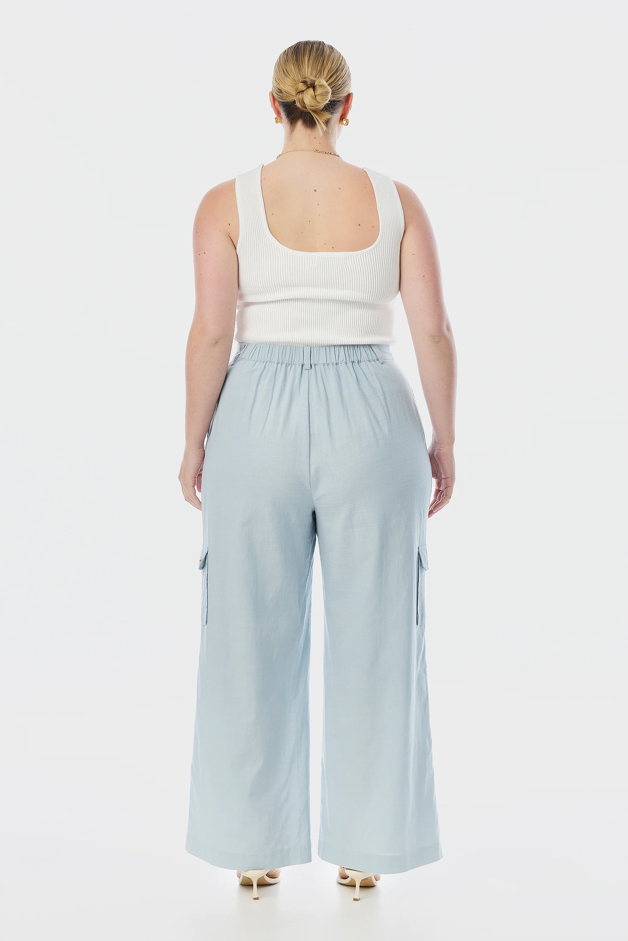 Square Neck Tank - White - Image 6