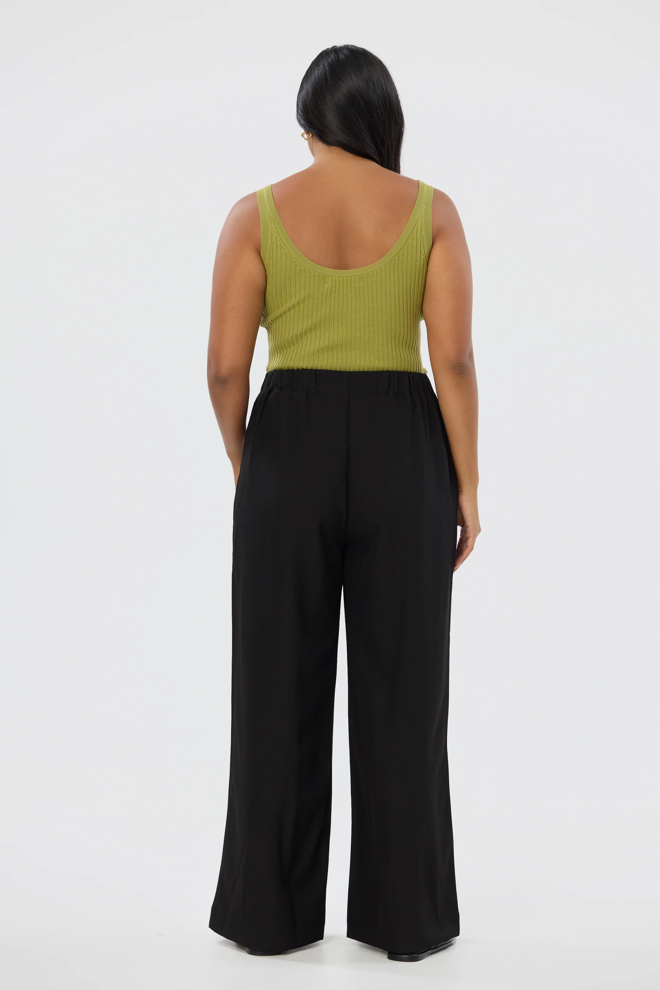Tailored Pocket Pants - Black - Image 4