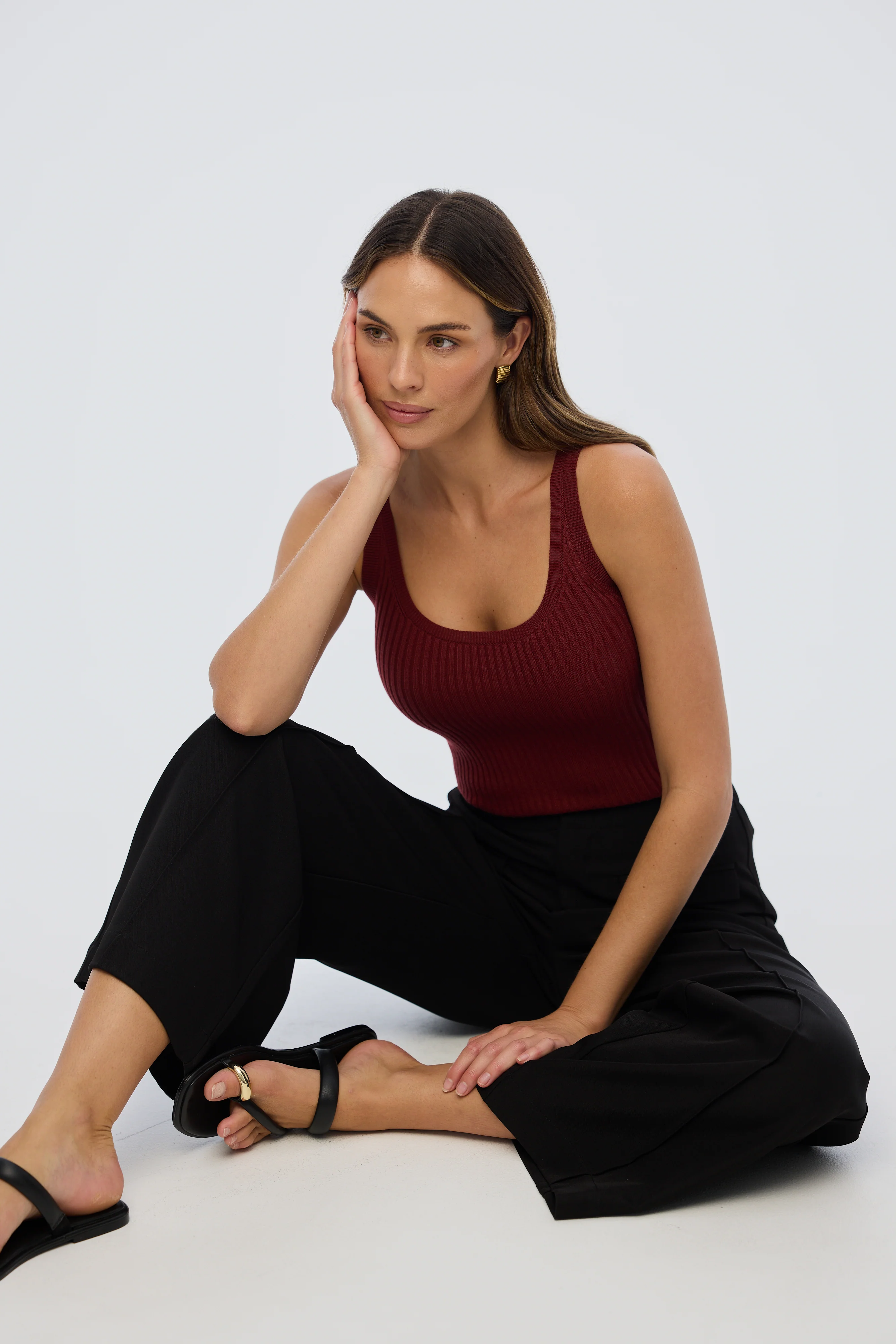 Tailored Pocket Pants - Black - Image 7