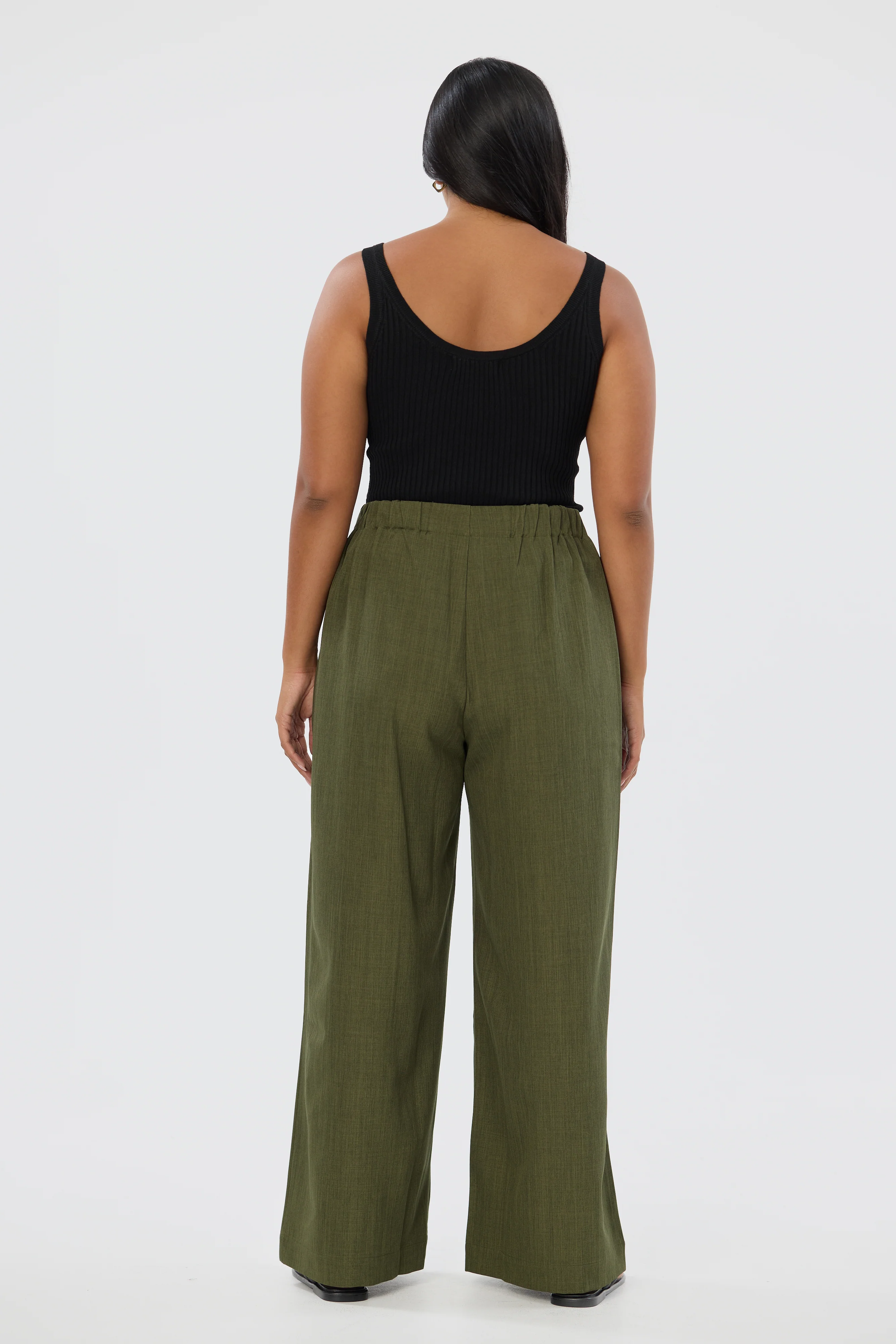 Tailored Pocket Pants - Khaki - Image 5